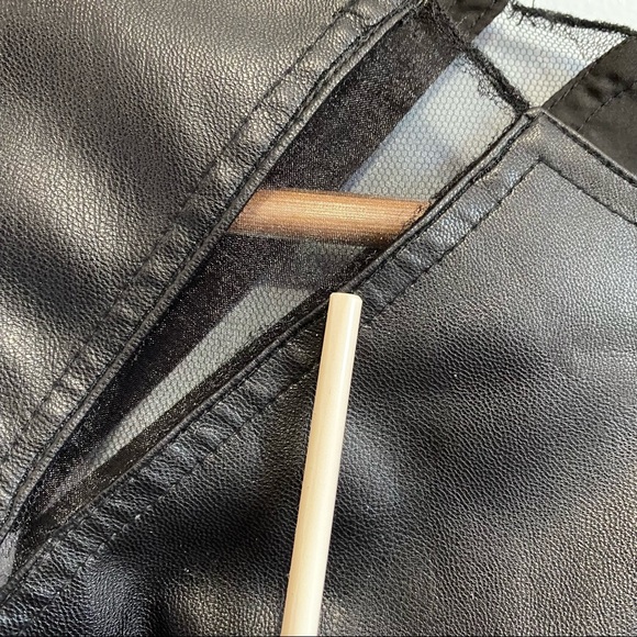 KF/KaufmanFranco Collective Faux Leather Cutout Sleeveless Top - Picture 4 of 15